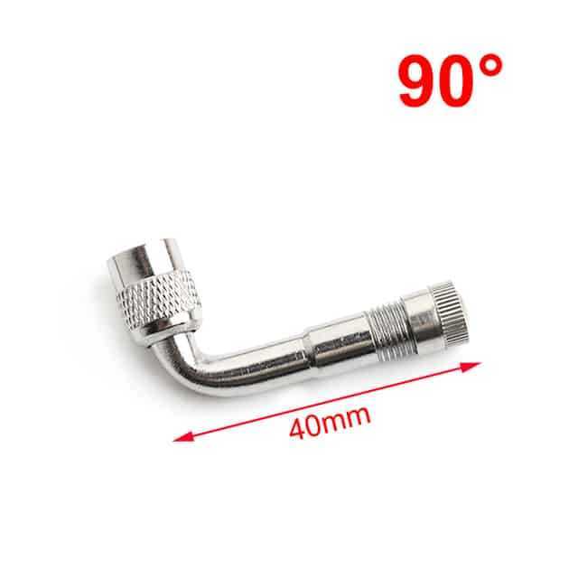 Adaptateur de valve d'extension d'air à 90